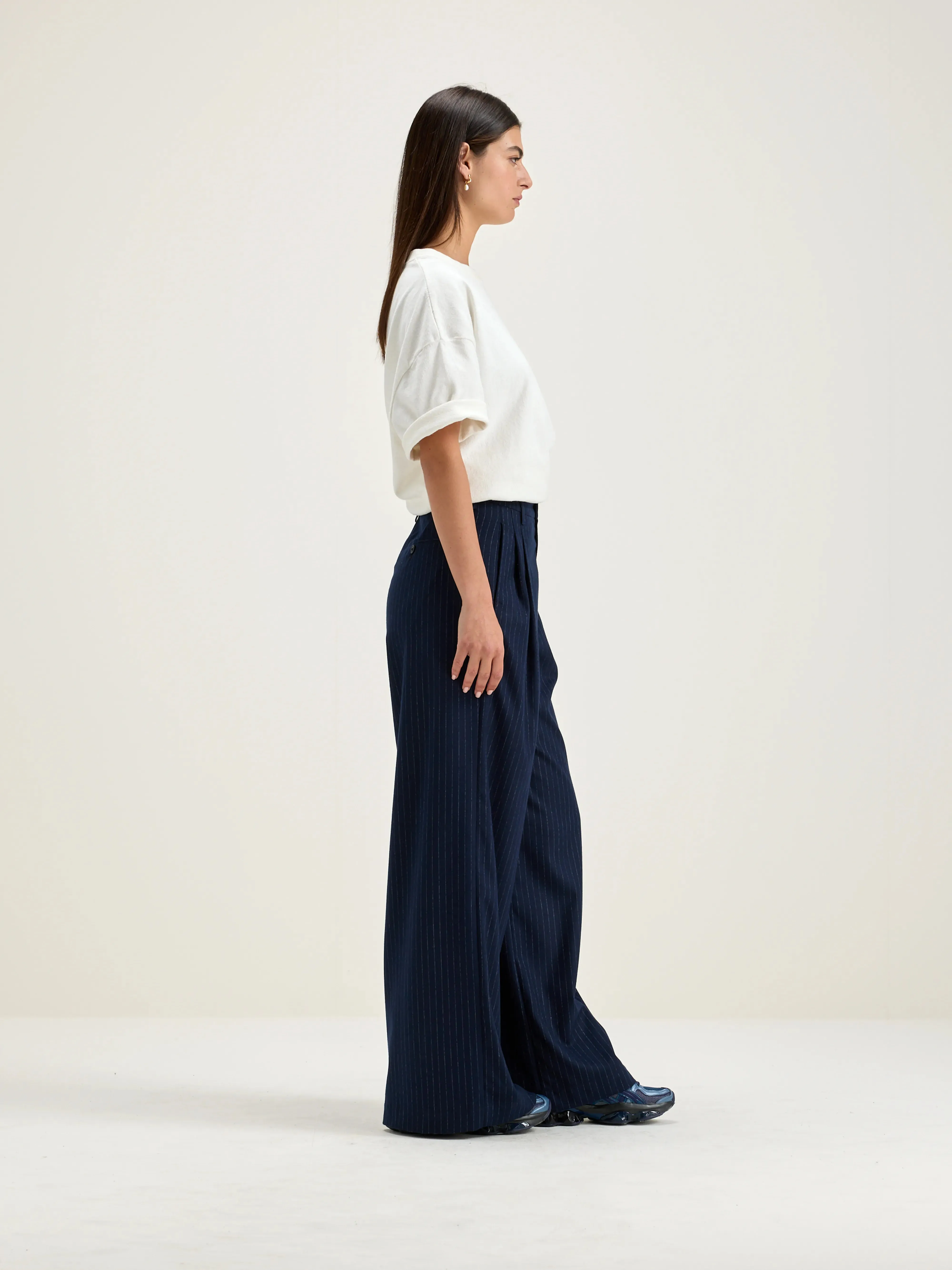 Volkert wide tailored trousers (242 / W / STRIPE A)