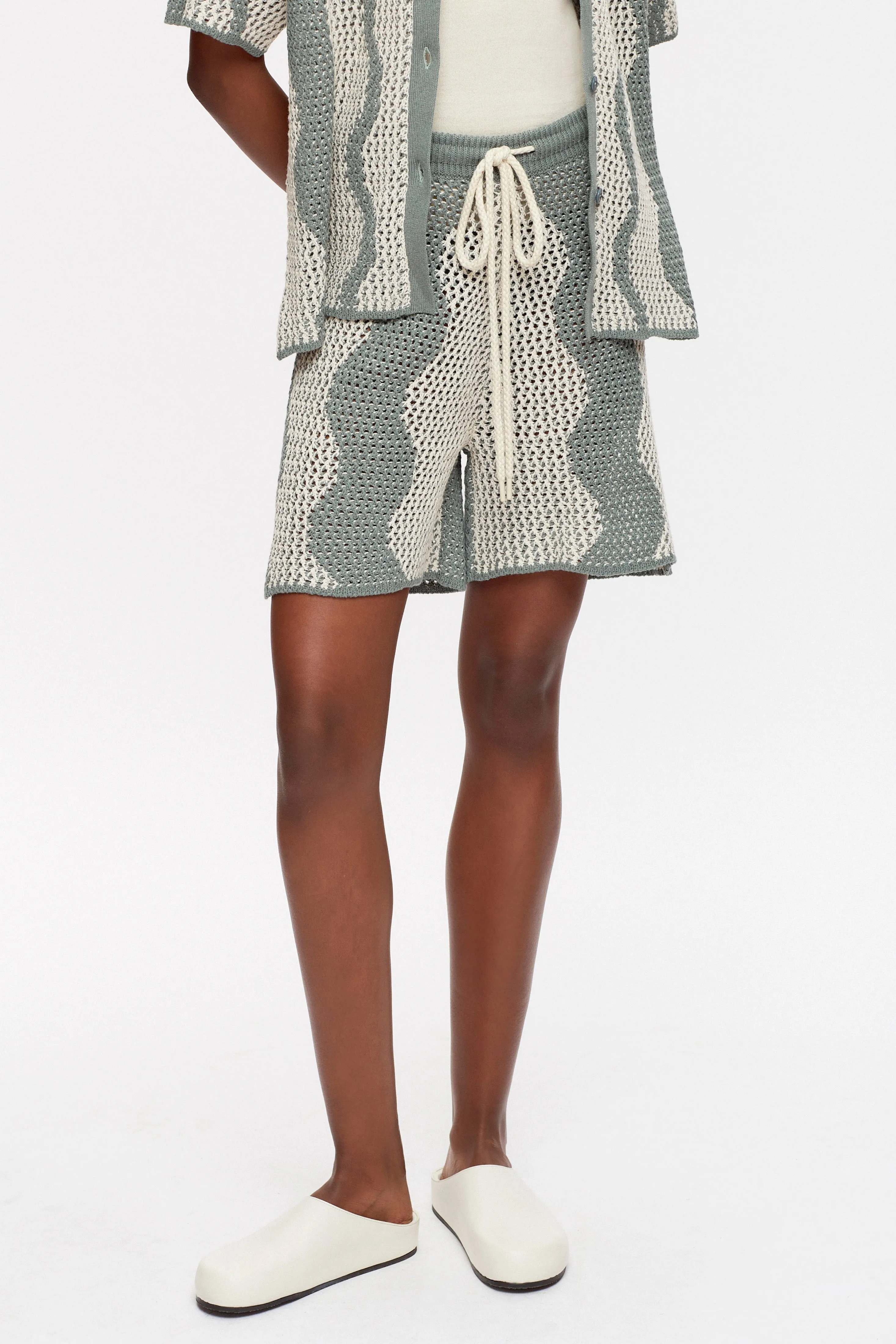 Women's Masrah Knit Short in Farrow/Marshmallow