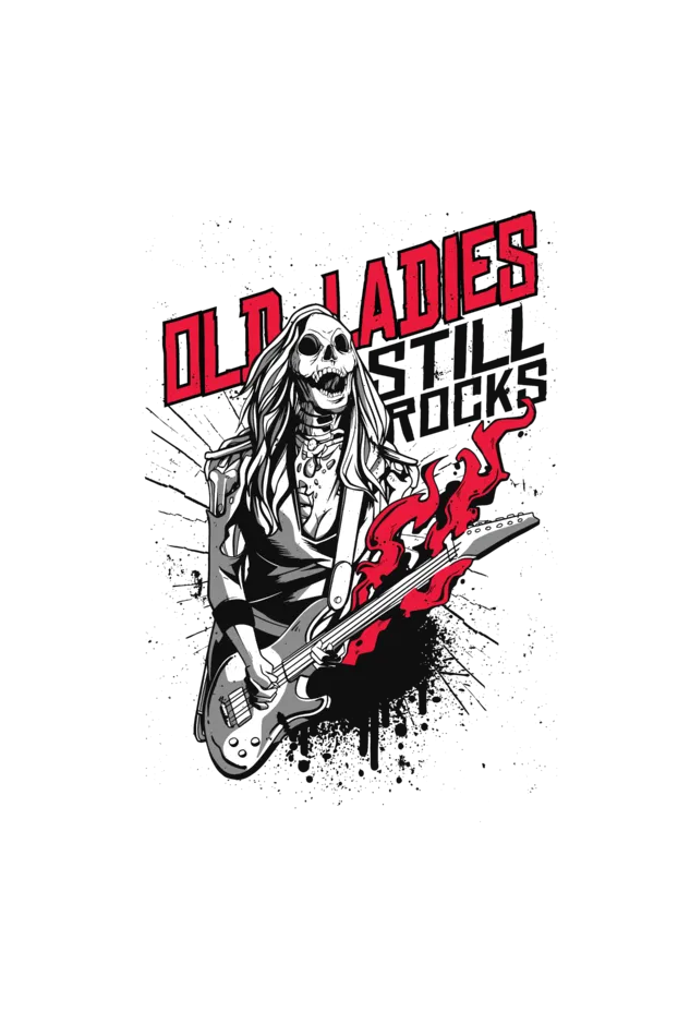 Zombie Rocker Printed Scoop Neck T-shirt for women